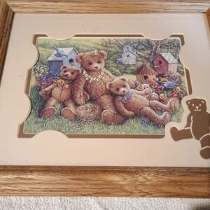 Charming Teddy Bear Family Framed Art